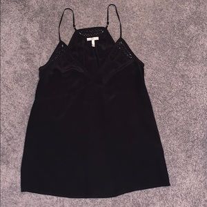 Joie Silk Camisole with Crocheted Accents